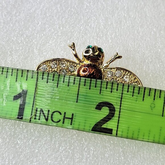 Starburst Bee Brooch Pin - Picture 7 of 9